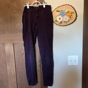 Blue Spice Dark Purple Skinny Jeans Size 0